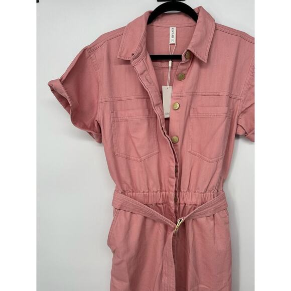 Kivari Brae Boilersuit Jumpsuit Pink - Picture 3 of 8
